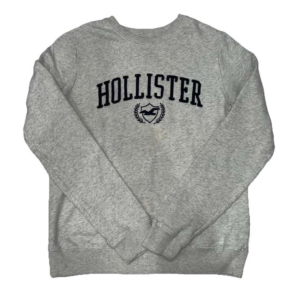 VTG Y2K Hollister Pullover Sweater Size A Gray Unisex